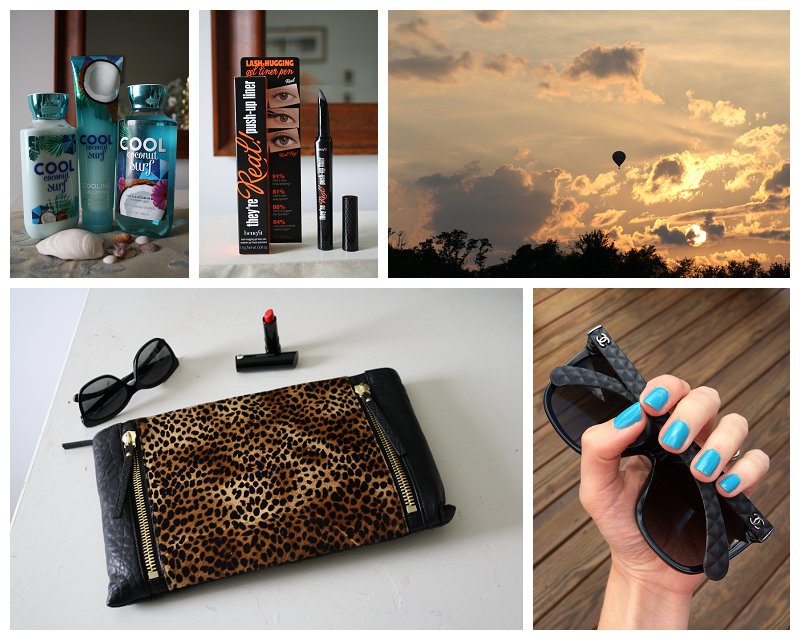 Friday Five: Leopard clutch, Gel eyeliner, Coconut lotion, Blue