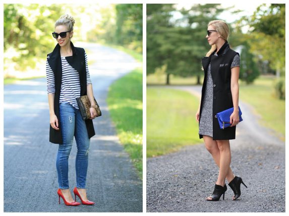 { Two Ways to Wear: Faux leather trim long vest } - Meagan's Moda