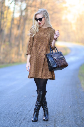 { Homestead: Floral dress, Faux fur vest & Western ankle boots ...