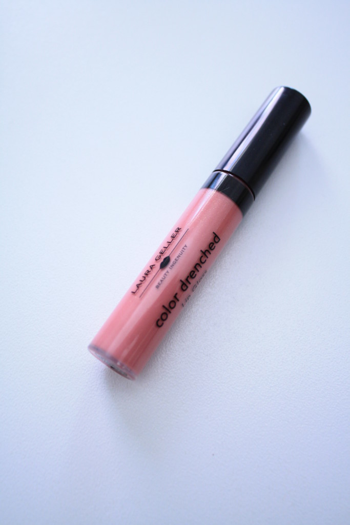 Laura Geller color drenched lipcolor French Press Rose, pink gloss lip review