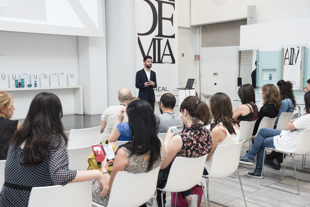 Accademia Roma L'oreal blogger event Kerastase Therapiste trial