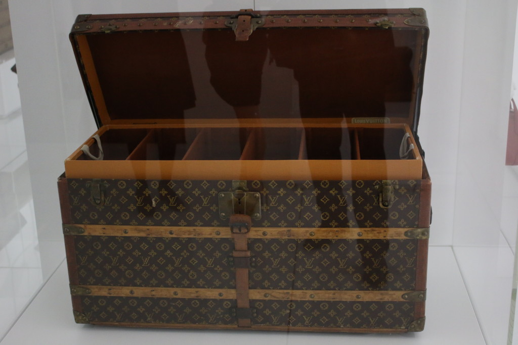 Greta Garbo's shoe trunk Louis Vuitton museum, vintage Louis Vuitton, LV series 2 exhibition 2015