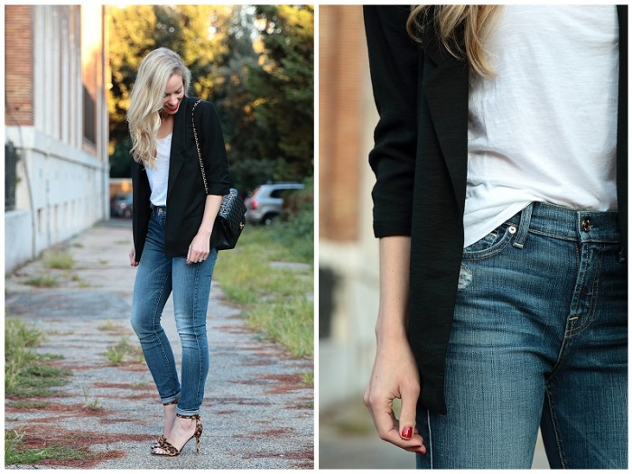 { Blending Basics: Boyfriend blazer, High waist denim & Ankle strap ...