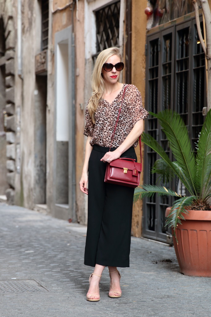 black culottes outfit