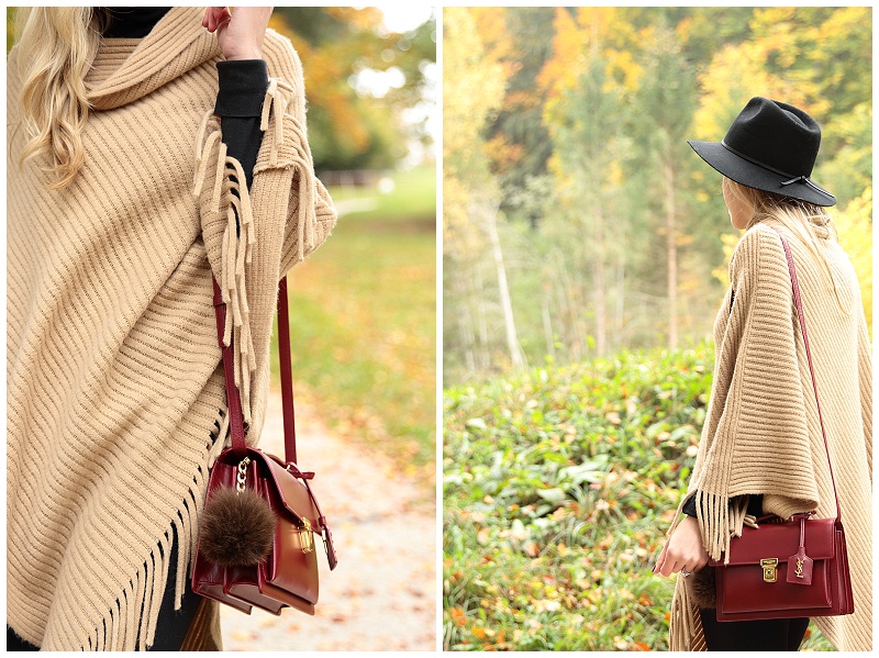Crisp Autumn Walk: Fringe poncho, Wool fedora & All-weather boots } -  Meagan's Moda