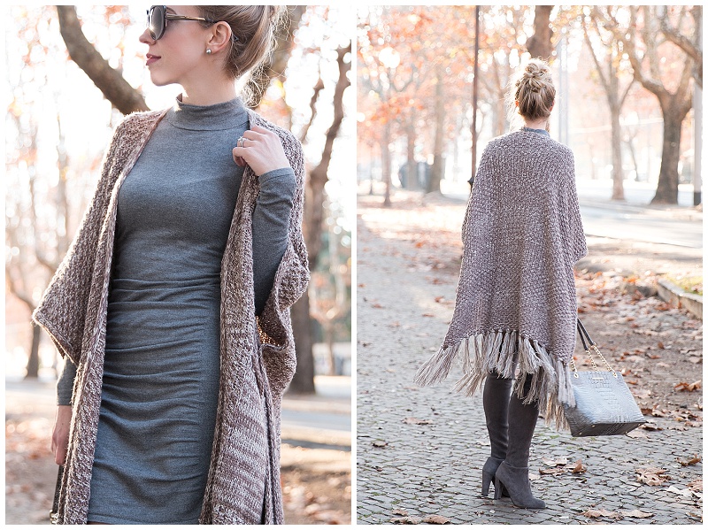 Poncho 2024 sweater dress