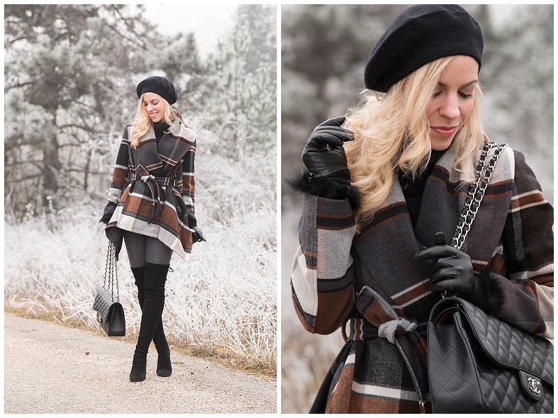 Beret cheap winter outfit