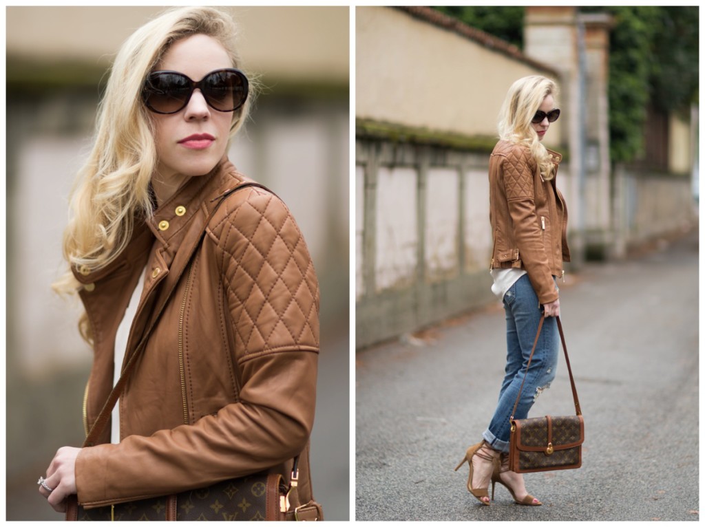 How to Wear a Leather Jacket for Spring } - Meagan's Moda