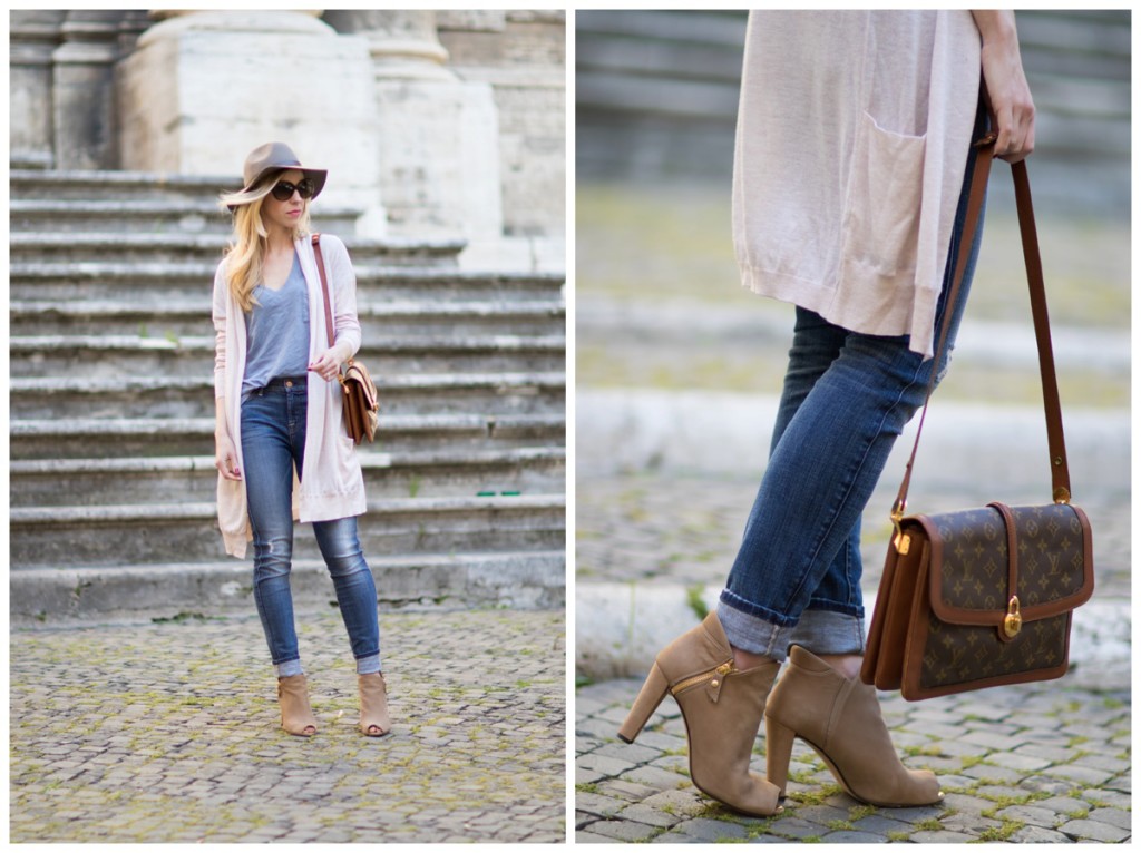 beige bootie outfits