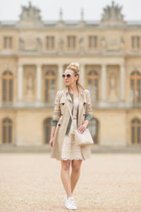 Ann Taylor khaki trench coat, how to 