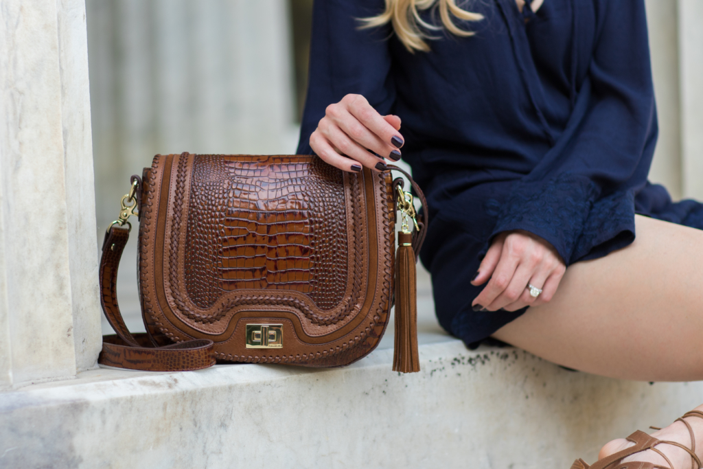 brahmin saddle bag