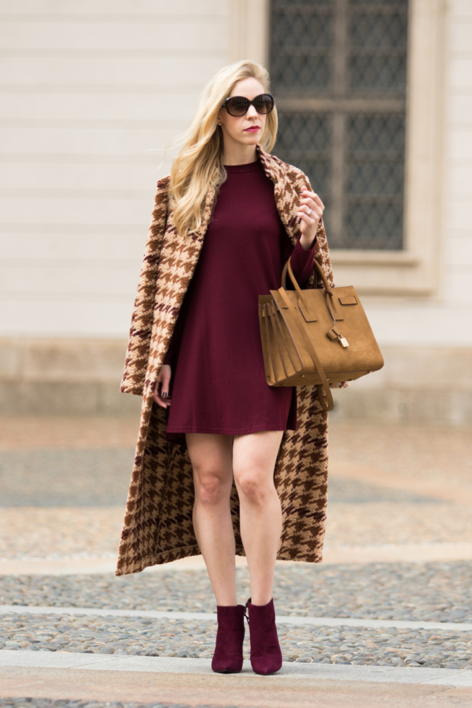 Burgundy dress outlet brown boots