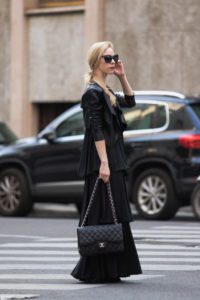 chanel maxi outfit