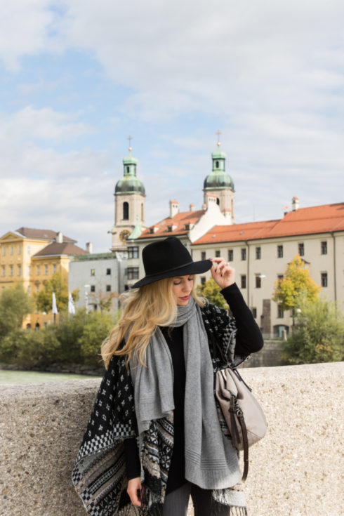 { Day Trip to Innsbruck, Austria: Fair isle poncho, Cashmere scarf ...