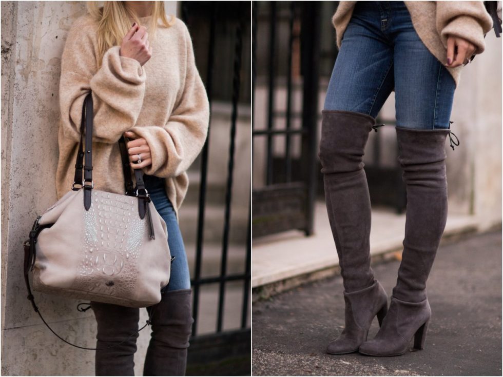 { Oversized Sweater & Over-the-Knee Boots } - Meagan's Moda