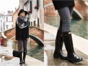 outfit hunter boots