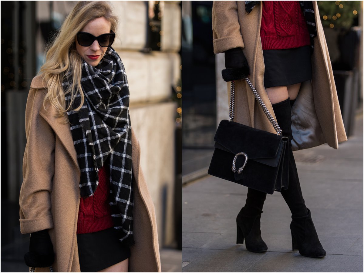 fashion-blogger-wearing-max-mara-manuela-camel-coat-louis-vuitton-monogram-scarf-and-cropped-jeans-stuart-weitzman-hitimes-bordeaux-suede-boots  - Meagan's Moda