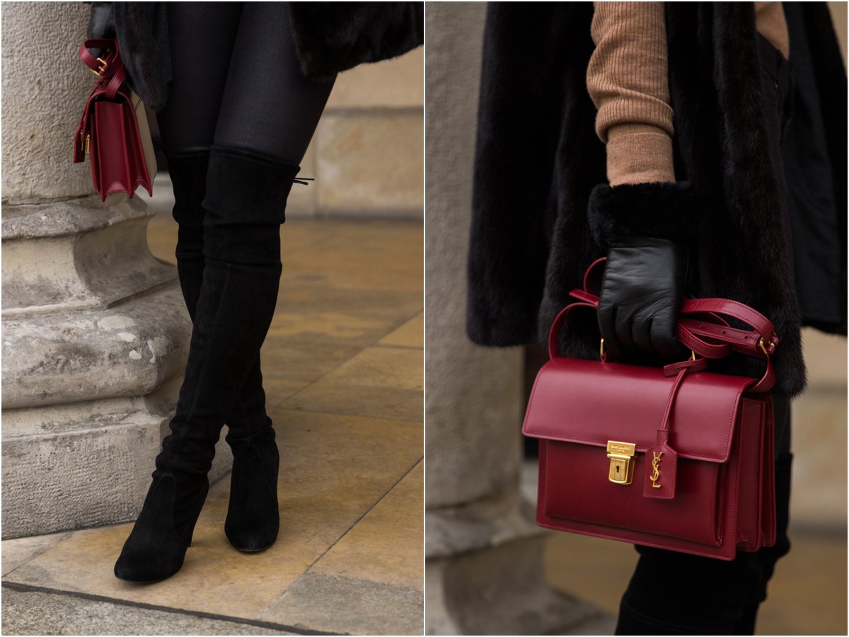 { Christmas in Kraków: Fur Vest, Camel Turtleneck & Leather Leggings ...