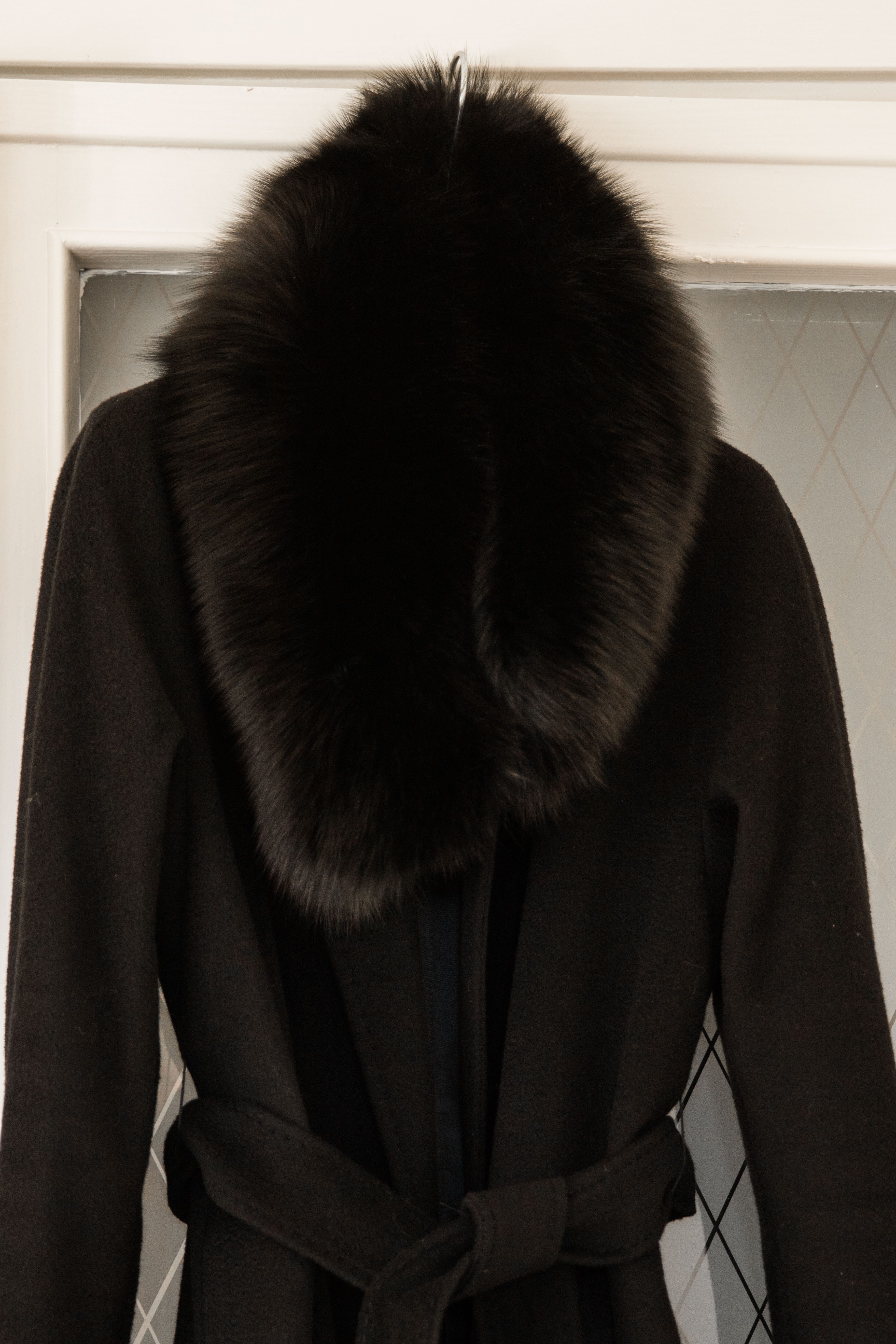 Max mara fur sales collar coat