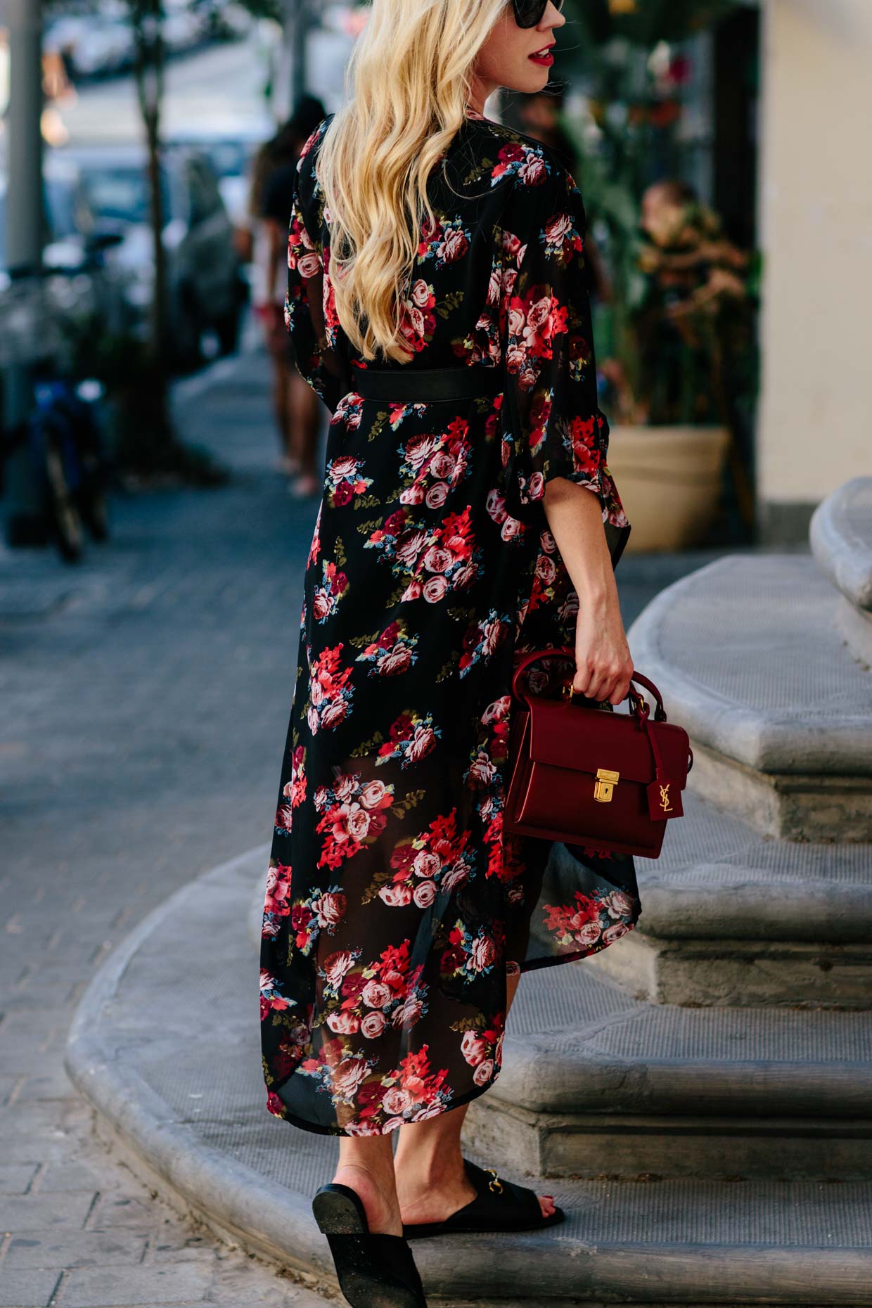 maxi length kimono