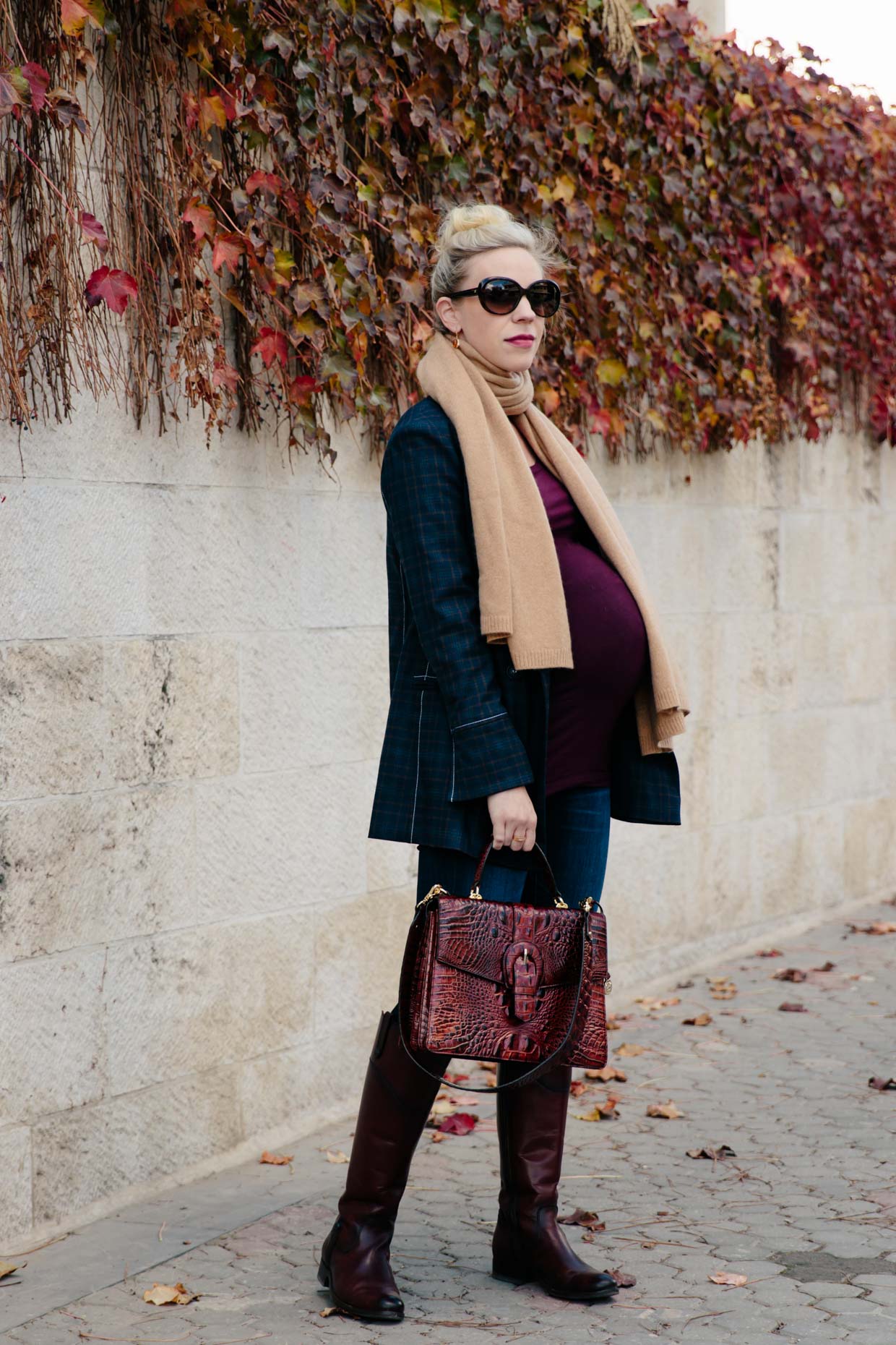 Outfit, New England Riding Boots and Plaid Scarves - SHOP DANDY