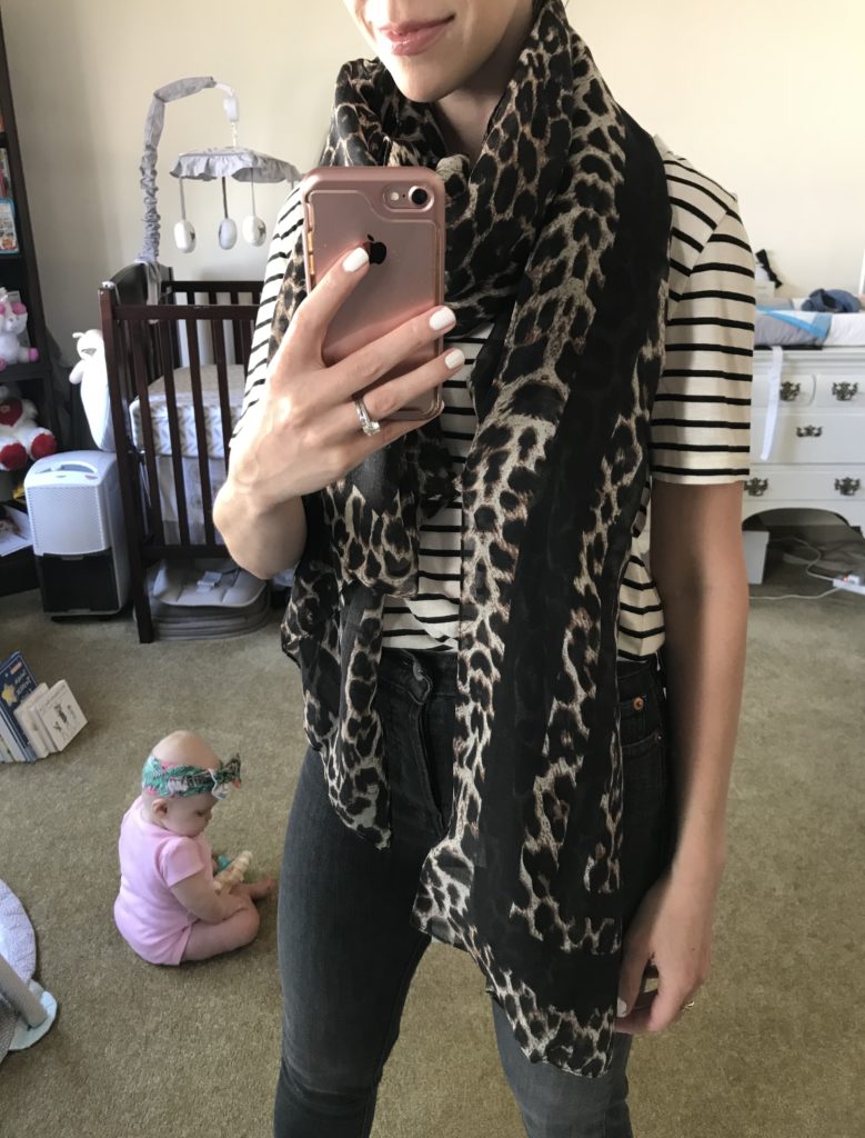 Nordstrom store leopard scarf