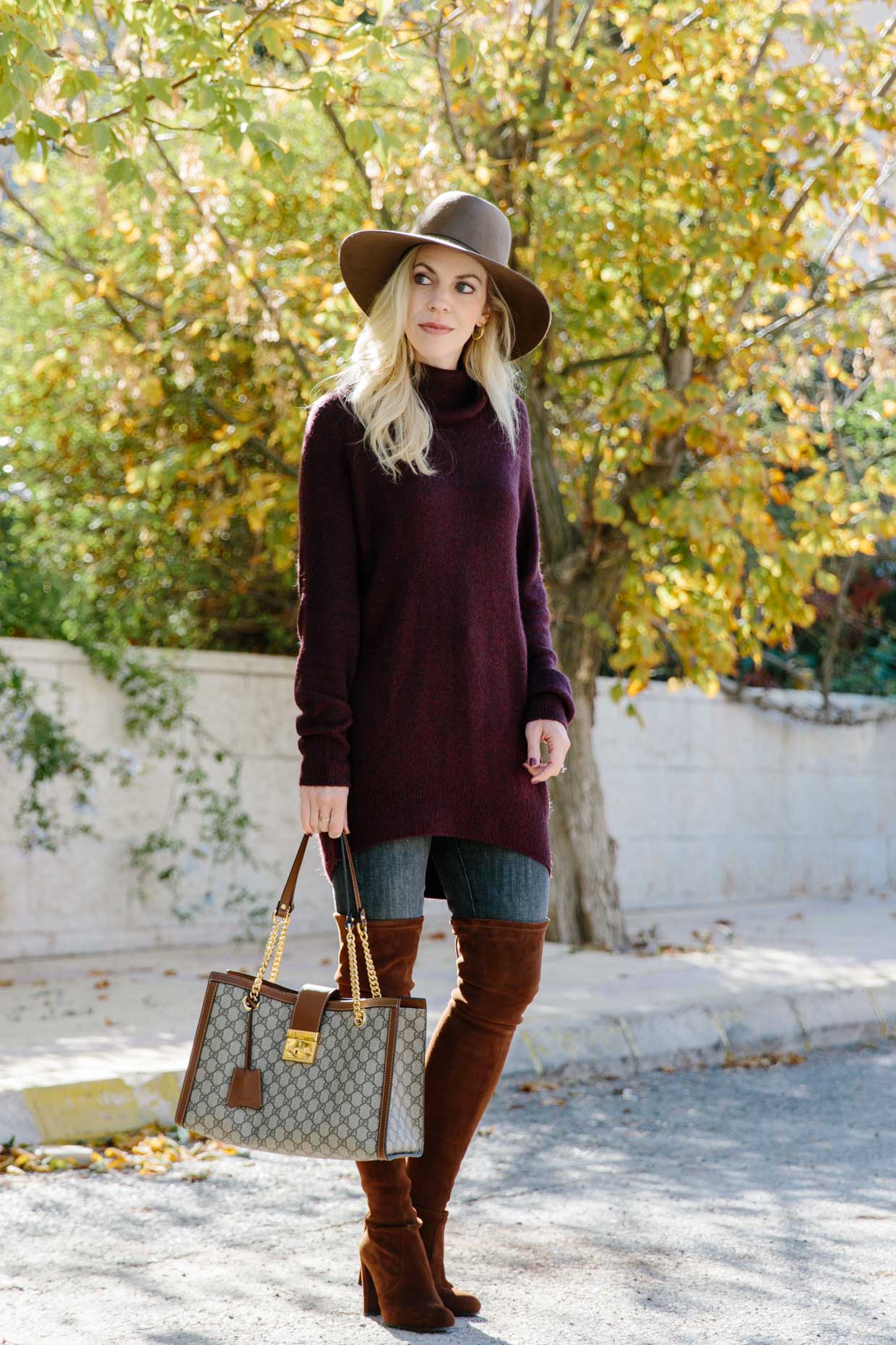 Meagan Brandon fashion blogger of Meagan's Moda wears brown