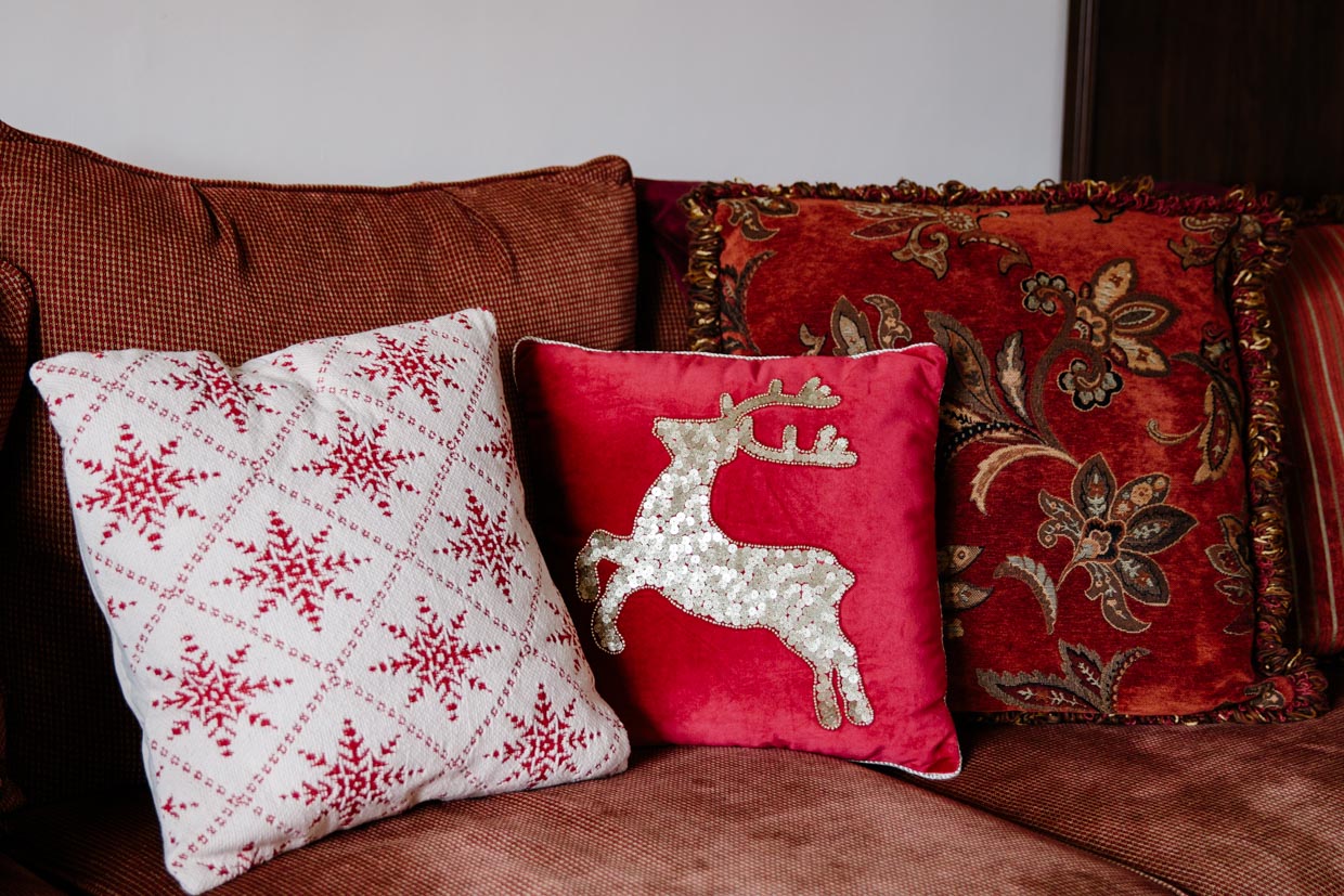 Christmas pillows from Pier 1 Imports 