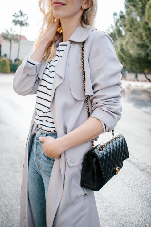 Styling a Long Trench for Spring - Meagan's Moda