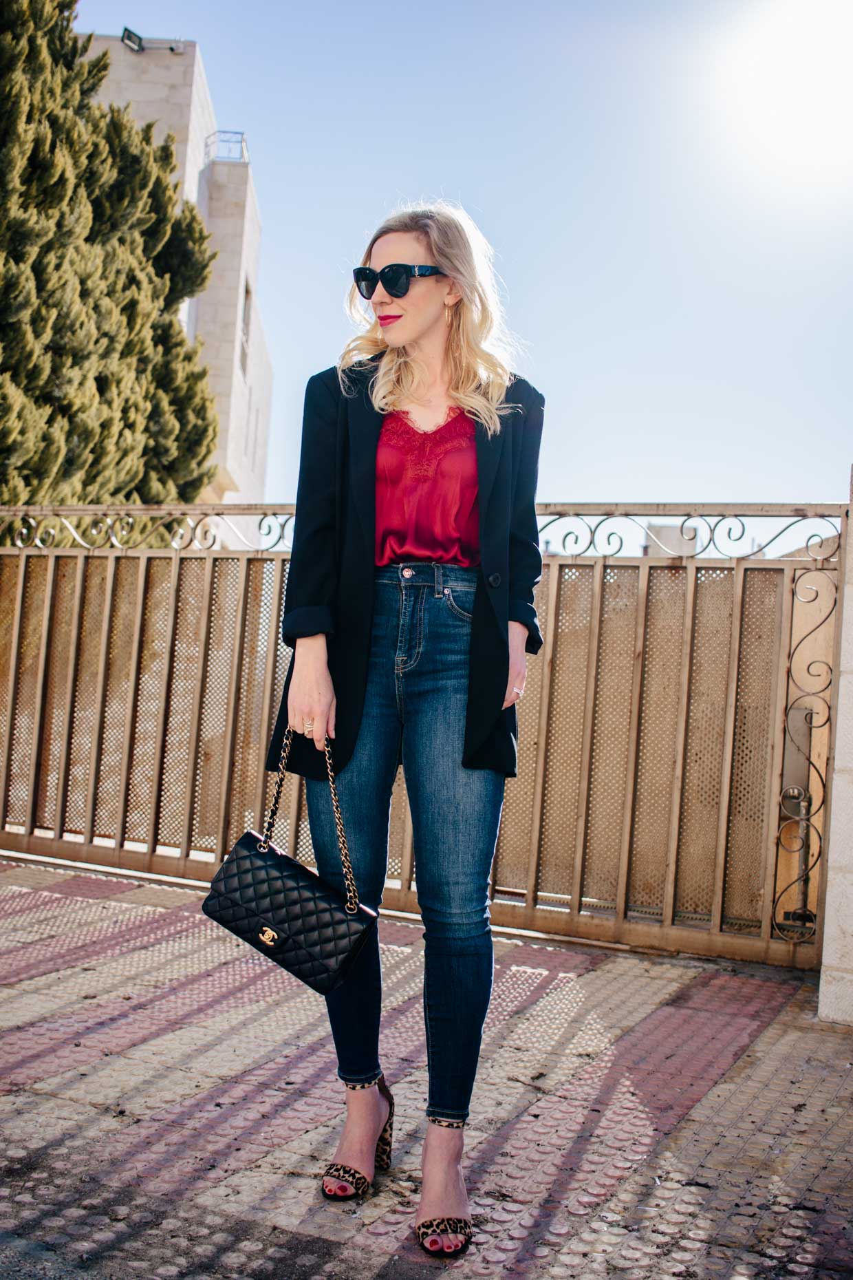 Two Ways to Wear a Black Blazer with Leopard Print: Date Night & Daytime -  Meagan's Moda