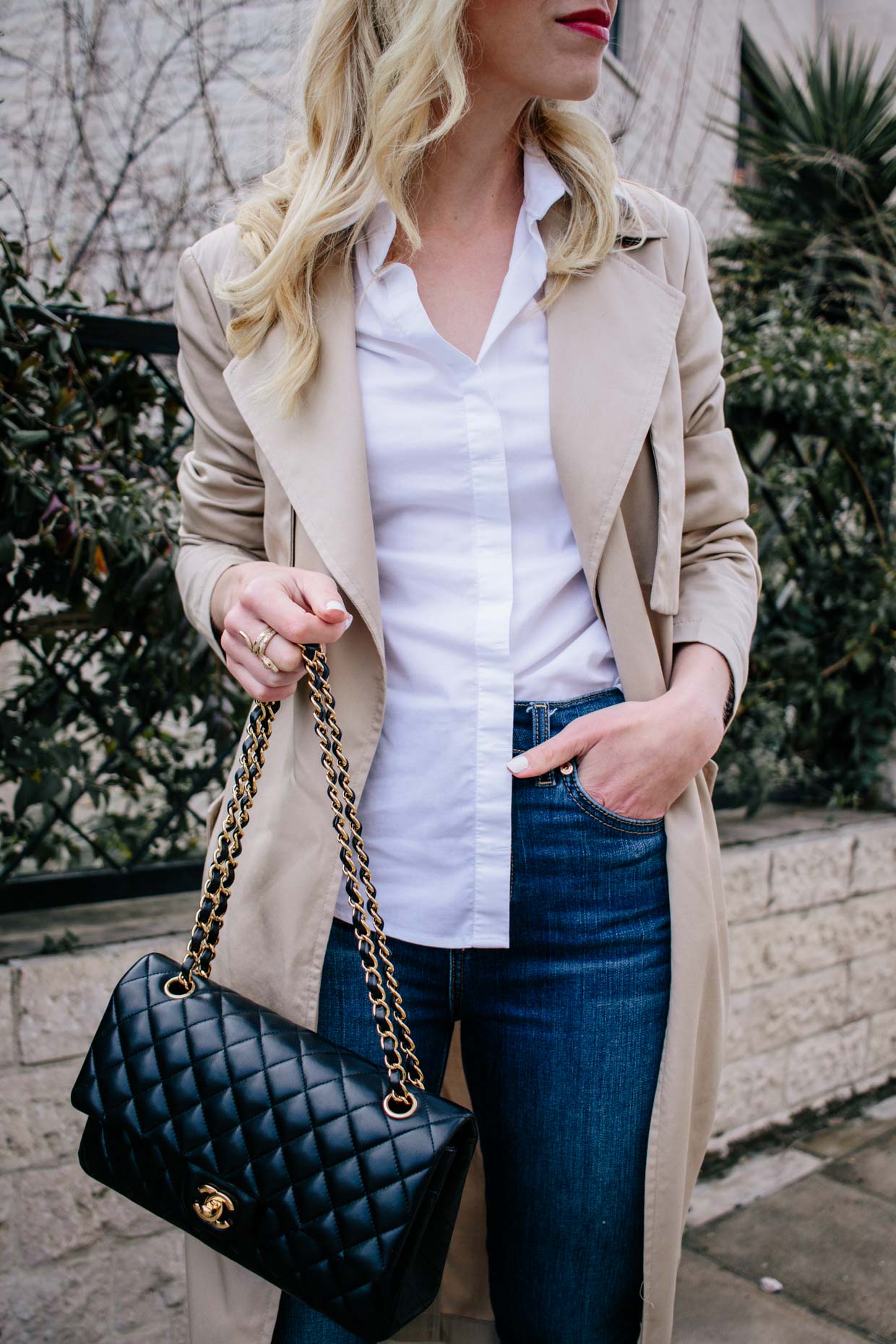 Classic Khaki Trench Coat Outfit - Meagan's Moda