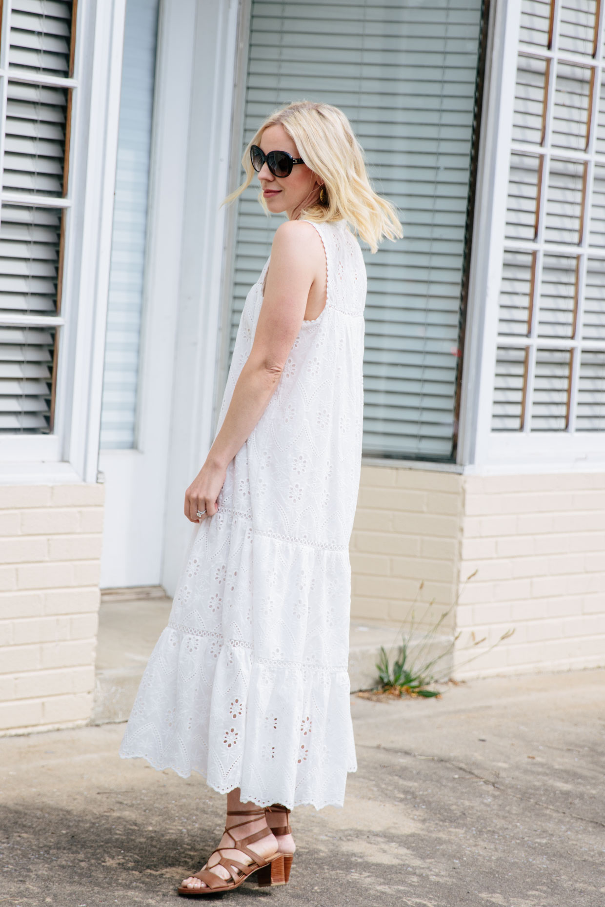 The Ultimate Eyelet Dress for Hot Summer Days - Meagan's Moda