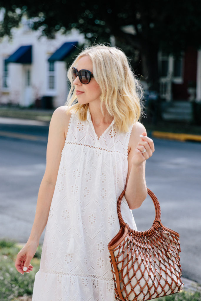 The Ultimate Eyelet Dress for Hot Summer Days - Meagan's Moda