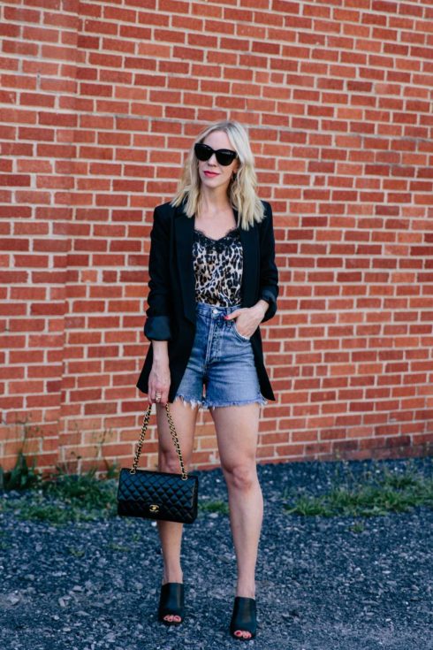 Two Ways to Wear a Black Blazer with Leopard Print: Date Night ...