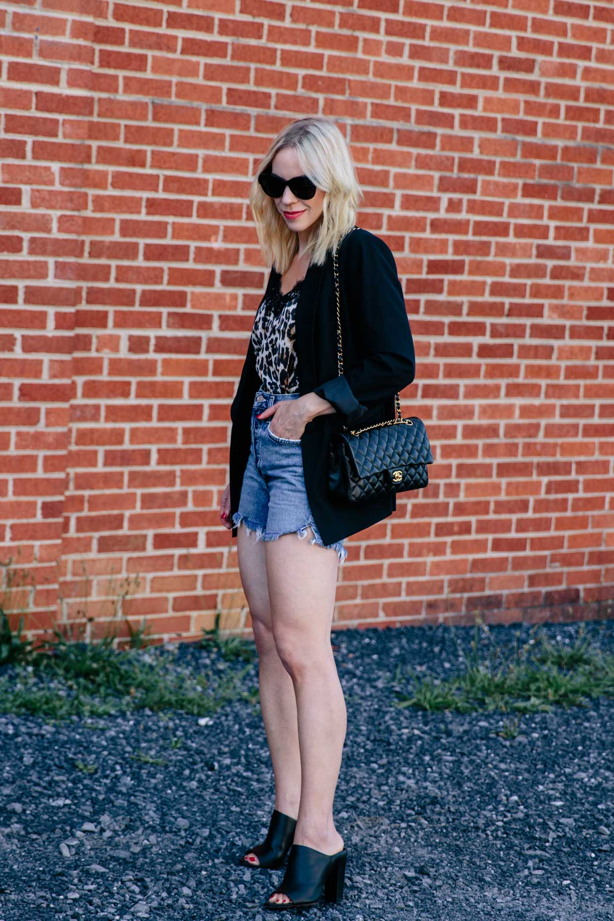 Meagan Brandon fashion blogger of Meagan's Moda wears black