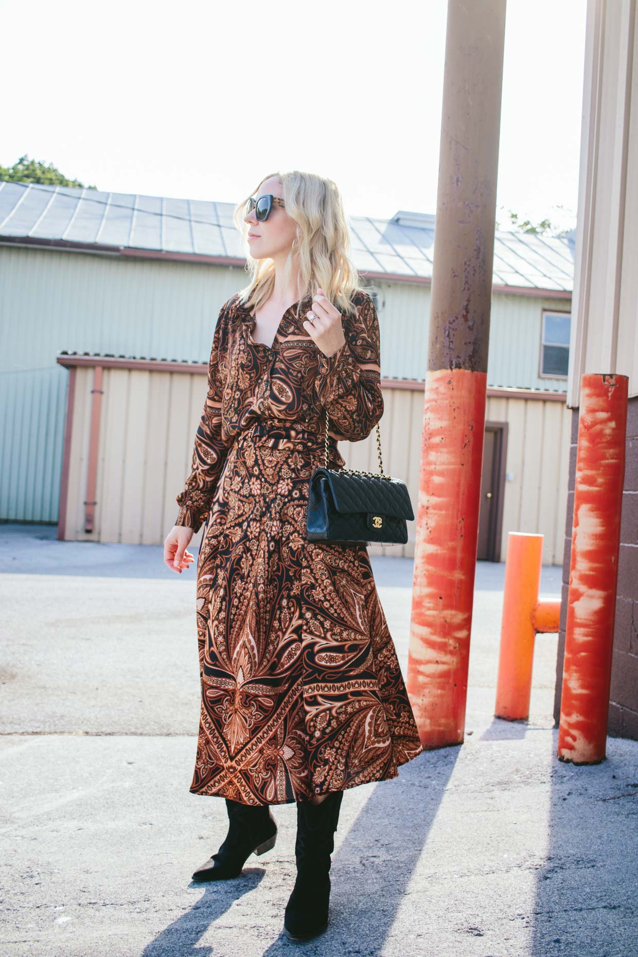 H&m shop paisley dress