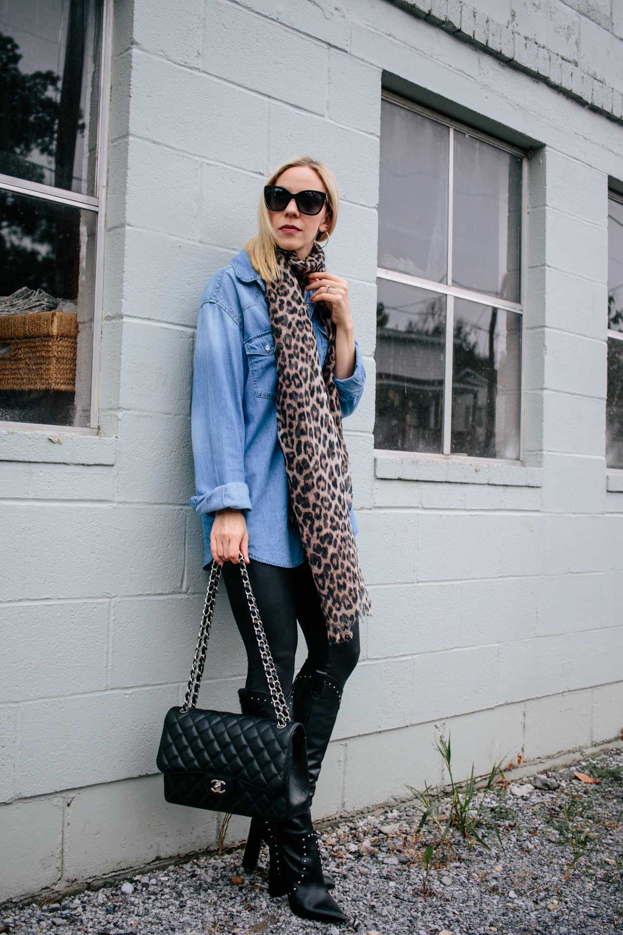 Meagan Brandon fashion blogger of Meagan's Moda styles oversized