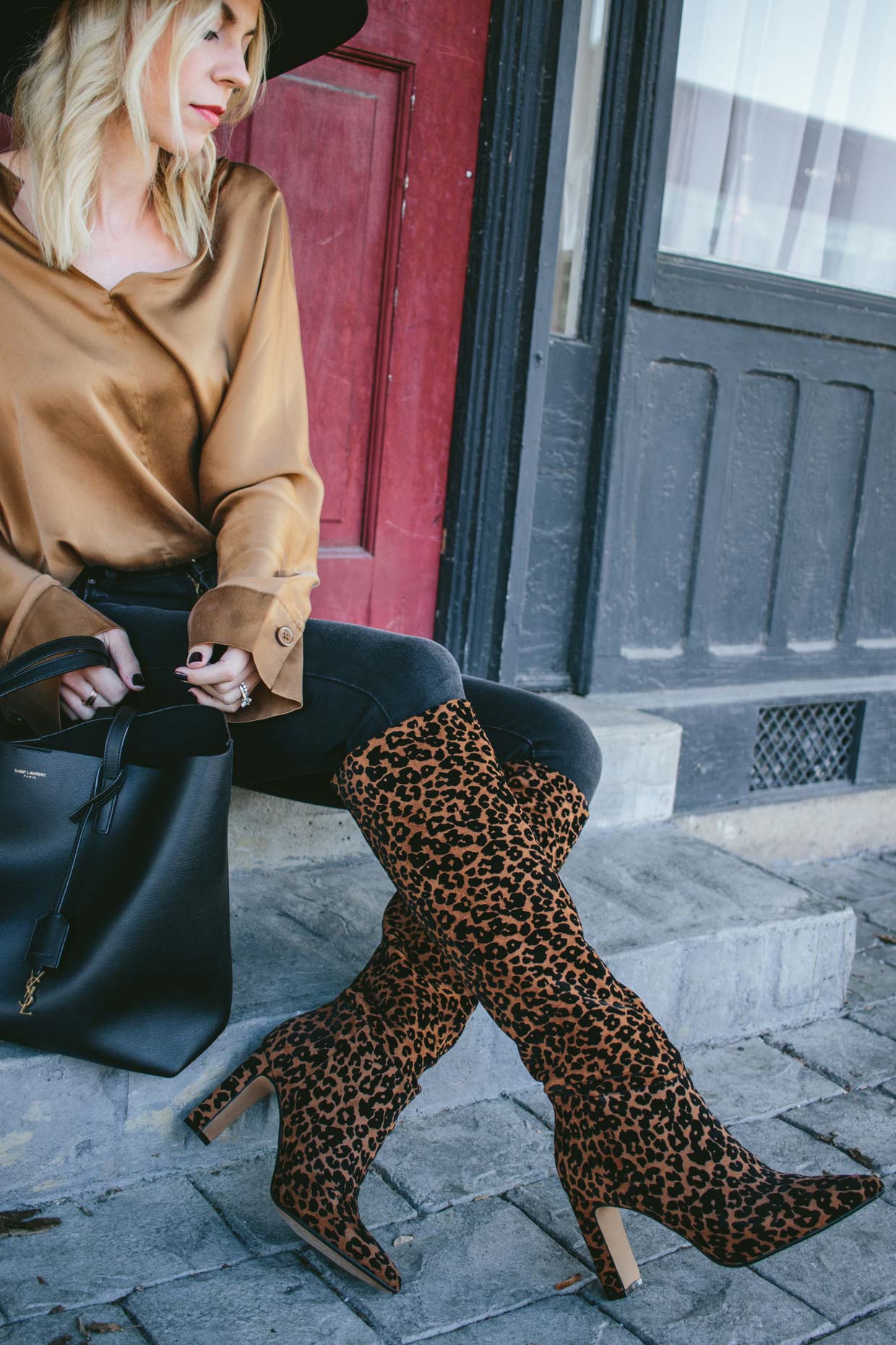 Minimal Outfit with Major Leopard Boots - Meagan's Moda