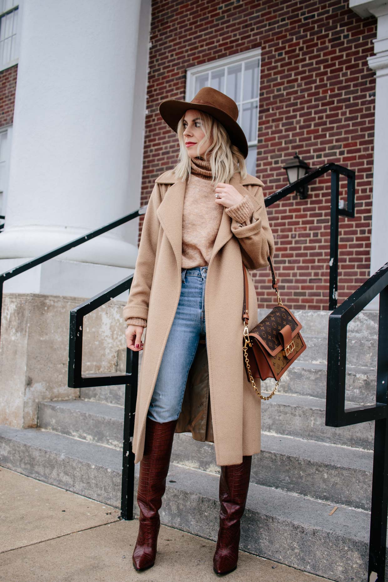camel boots outfit