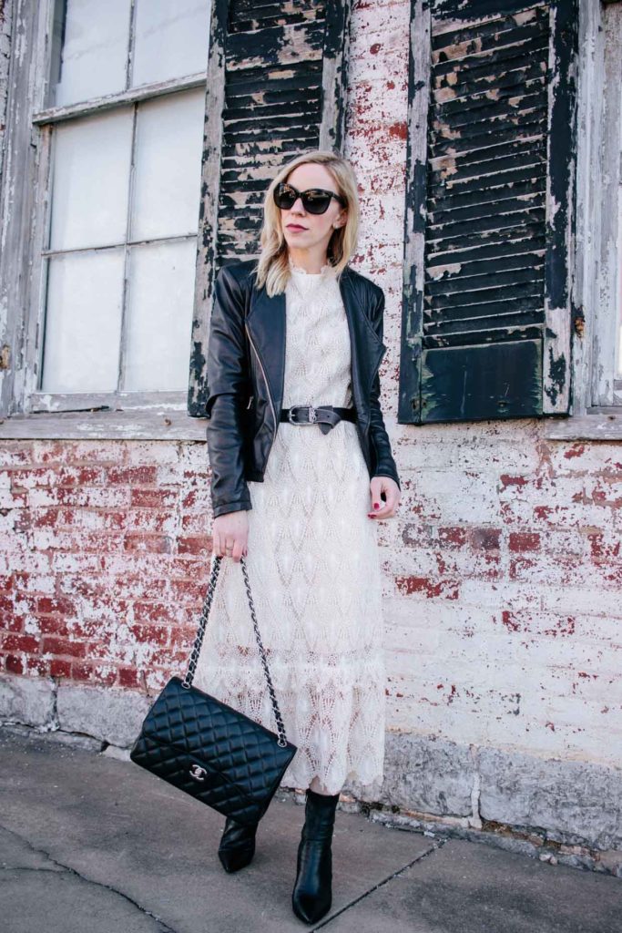 Two Ways to Wear One Lace Midi Dress (Under $100) - Meagan's Moda