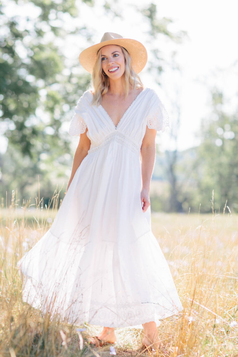 The Dreamiest White Eyelet Maxi Dress - Meagan's Moda