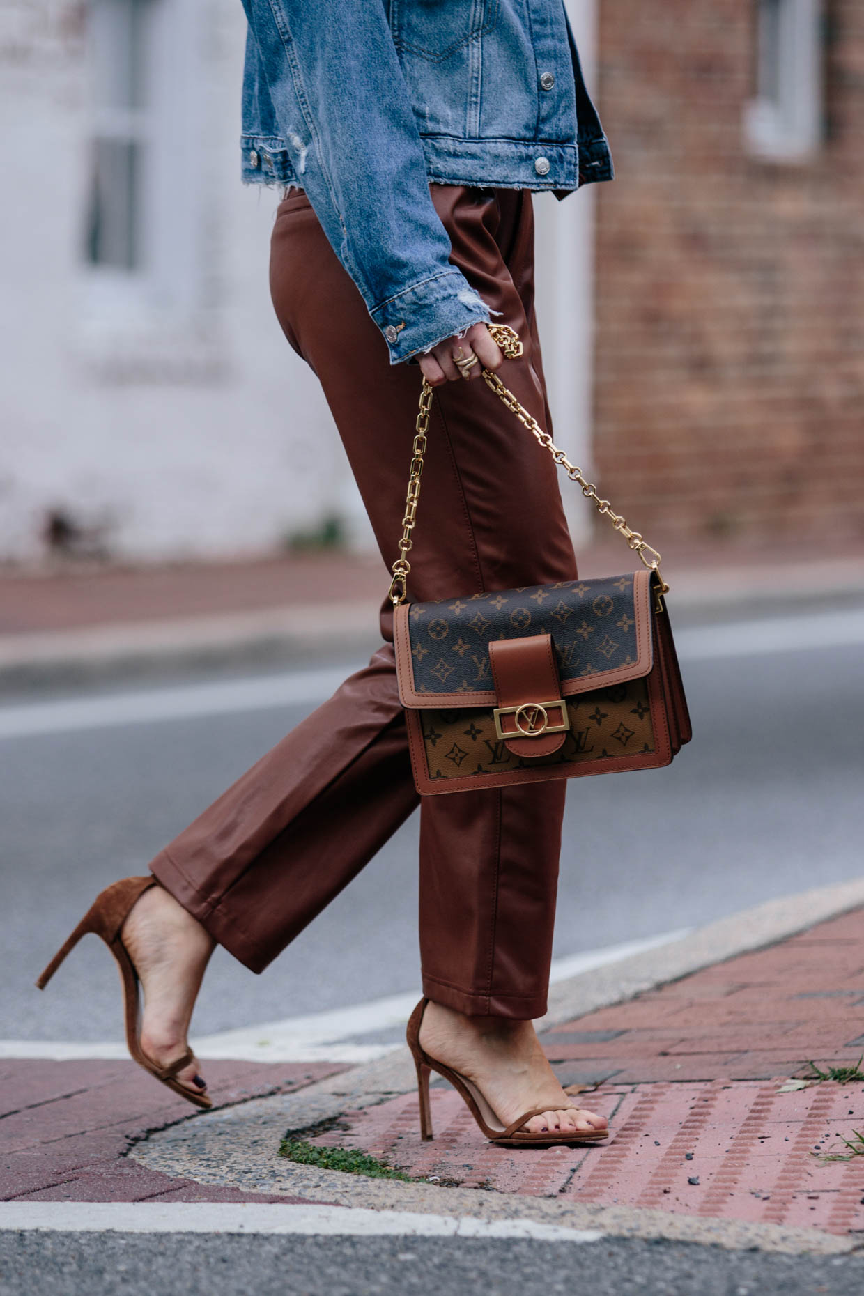 Meagan Brandon fashion blogger of Meagan's Moda styles Louis Vuitton  Dauphine MM tote - Meagan's Moda