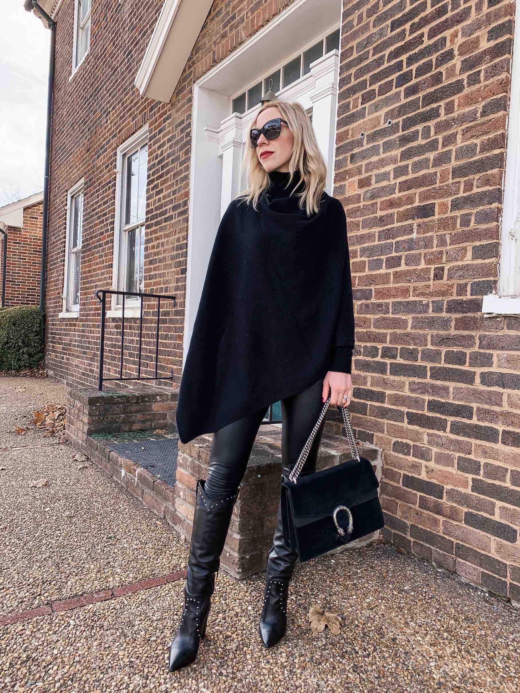 Fall Vibes in Faux Leather Pants - Meagan's Moda