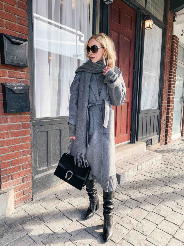 Meagan Brandon fashion blogger of Meagan's Moda shares affordable chic  winter coats, Mango wool wrap coat - Meagan's Moda