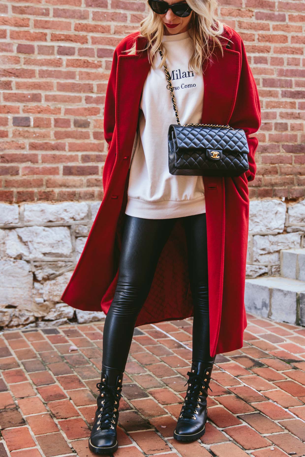 Meagan Brandon fashion blogger of Meagan's Moda wears oversized