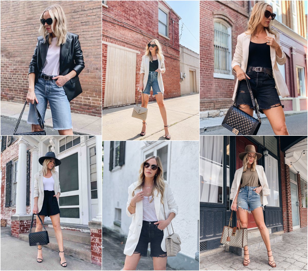 Style Black Shorts With a Bodysuit, Oversize Blazer, and Strappy Black  Heels, This Is How to Wear a Blazer With Your Favourite Pair of Shorts