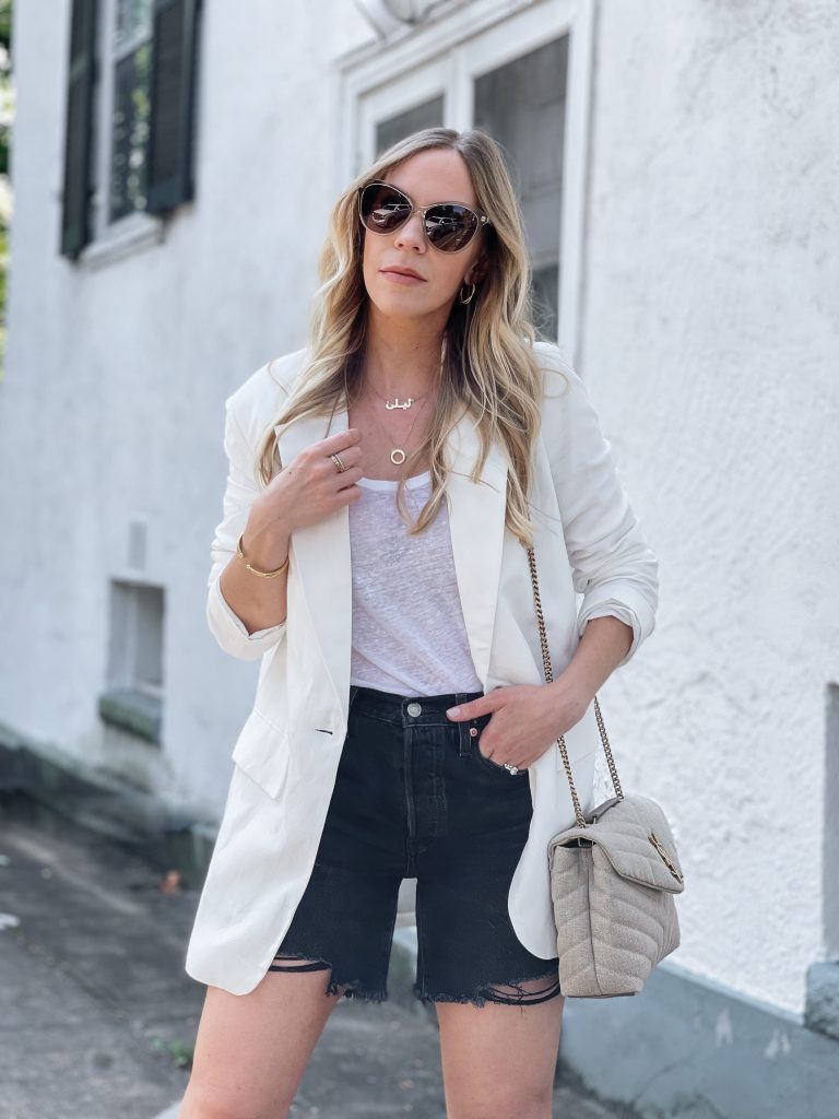 6 Ways to Wear a Blazer with Shorts - Meagan's Moda